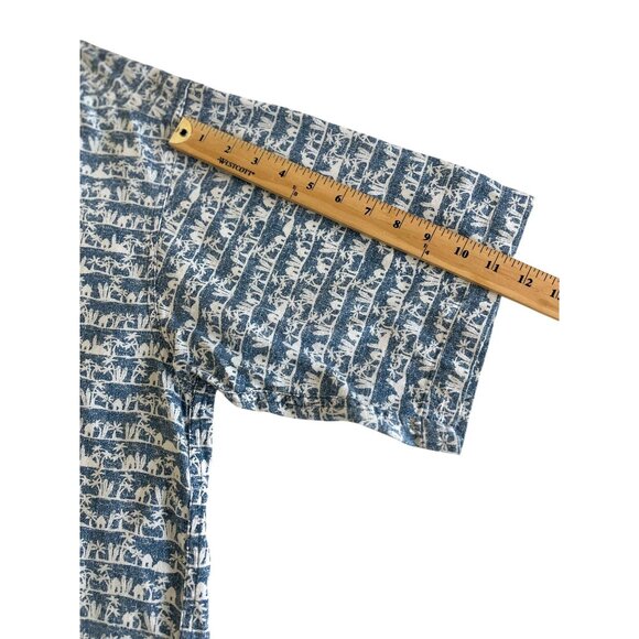 COLUMBIA~ Mens Casual Cotton Button-Up Shirt ~ Nature Print Short Sleeve~XXL - Picture 6 of 10
